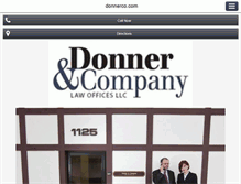 Tablet Screenshot of donnerco.com